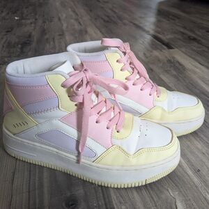 Trendy Pastel High-Top Sneakers